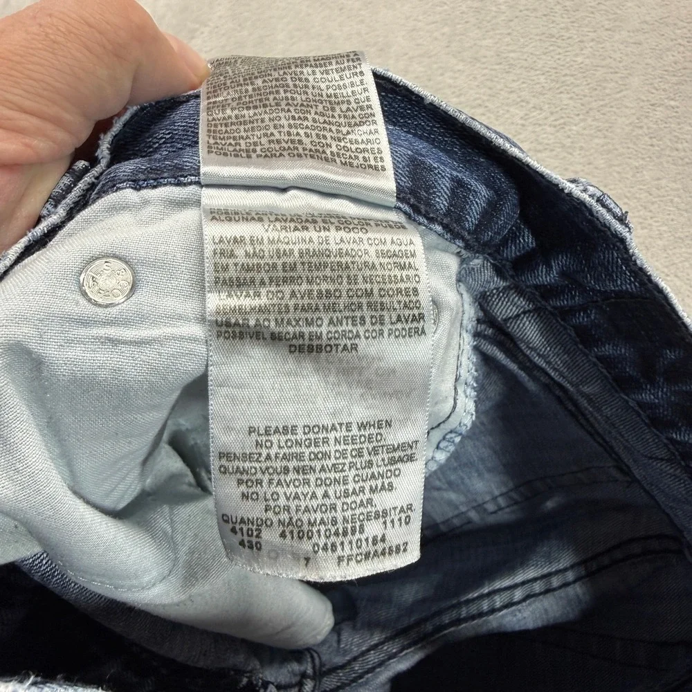 Levi's 511 Jeans Mens 32x30 Skinny Jeans 32x30 Blue Distressed Faded‎ Dark Denim